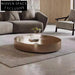 Elegant Gold Stainless Steel Round Accent Coffee Table for Modern Living Room