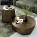 Elegant Gold Stainless Steel Round Luxury Living Room Modern Coffee Table