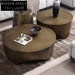 Elegant Gold Stainless Steel Round Luxury Living Room Modern Coffee Table