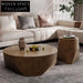 Elegant Gold Stainless Steel Round Luxury Living Room Modern Coffee Table