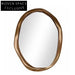 Elegant Gold Stainless Steel Round Wall Mirror for Luxury Living Room Decor