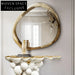 Elegant Golden Irregular Wall Mirror - Modern Decorative Accent Dressing Mirror
