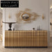 Elegant Golden Metal 4-Door Console for Modern Living Room Sideboard