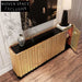 Elegant Golden Metal 4-Door Console for Modern Living Room Sideboard