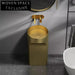 Elegant Golden Stainless Steel Pedestal Sink for Modern Bathroom Spaces