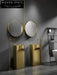 Elegant Golden Stainless Steel Pedestal Sink for Modern Bathroom Spaces