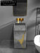 Elegant Golden Stainless Steel Pedestal Sink for Modern Bathroom Spaces
