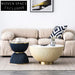 Elegant Golden Stainless Steel Round Sofa Side Table with Faux Marble Top