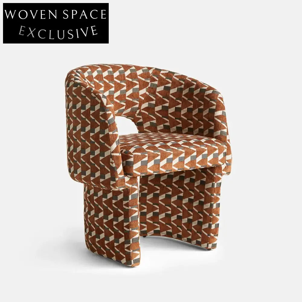 Elegant Green Velvet Curved Back Armchair for Dining and Living Spaces Chair