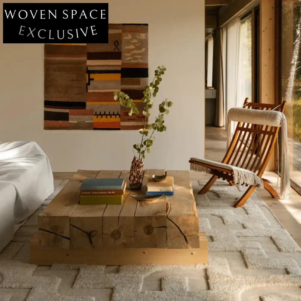 Elegant Handcrafted Cream Polyester Plush Area Rug for Living Room Bedroom