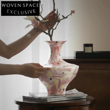 Elegant Handmade Ceramic Flower Vase Set for Nordic Home Decor Weddings