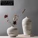 Elegant Handmade Ceramic Flower Vase Set for Tabletop Vases