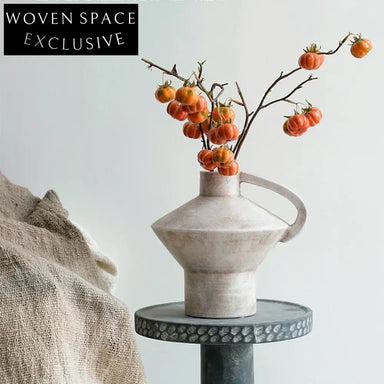 Elegant Handmade Ceramic Flower Vase Set - Nordic Art Decor Accent Piece