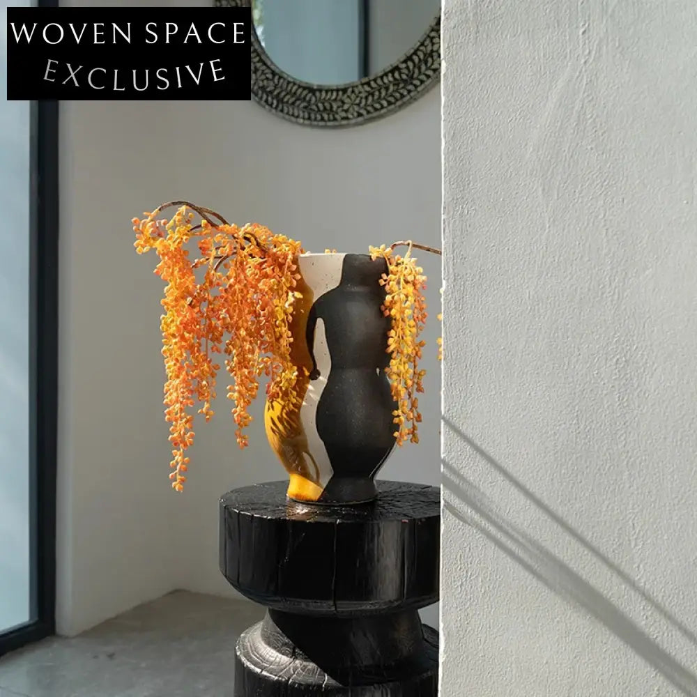 Elegant Handmade Nordic Ceramic Flower Vase Set for Modern Home Decor