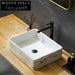 Elegant Handmade Resin Bathroom Countertop Vessel Sink - Modern Artificial Stone Basin