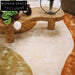 Elegant Handmade Tencel Round Area Rug - Modern Luxury Geometric Design for Living Room Bedroom