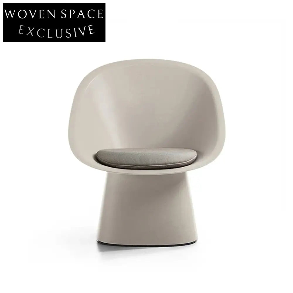 Elegant High-Back Fiberglass Accent Chair, Plush Leather Upholstery for Living Room