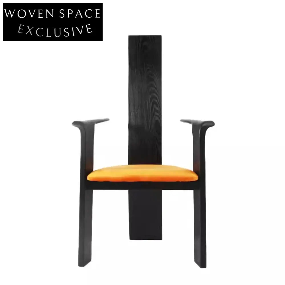 Elegant High Back Solid Wood Frame Designer Modern Dining Room Chair