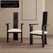 Elegant High Back Solid Wood Frame Designer Modern Dining Room Chair