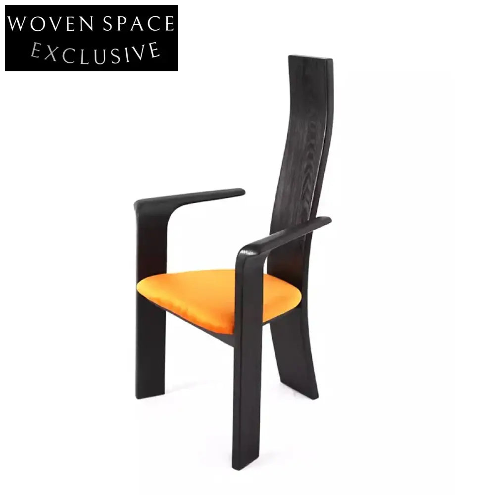 Elegant High Back Solid Wood Frame Designer Modern Dining Room Chair