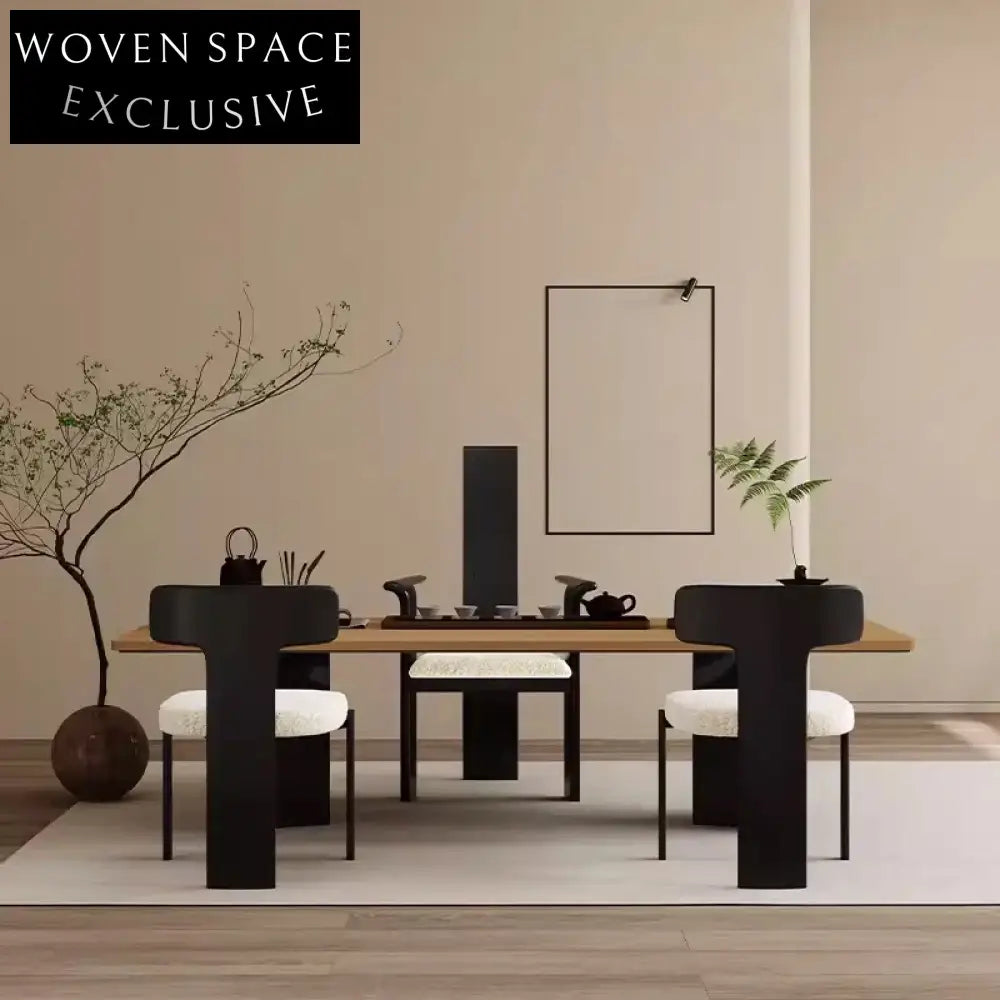 Elegant High Back Solid Wood Frame Designer Modern Dining Room Chair