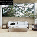 Elegant Industrial Grey Travertine Irregular Coffee Table for Living Room