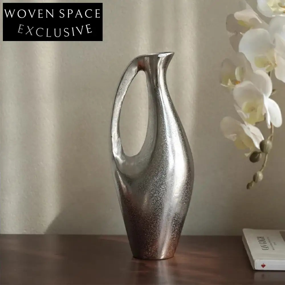 Elegant Irregular Aluminum Art Decor Vase for Modern Home & Wedding