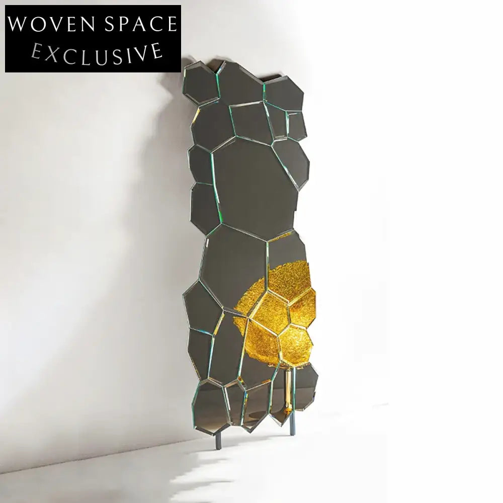 Elegant Irregular Full Length Floor Standing Wall Mounted Fragment Mirror