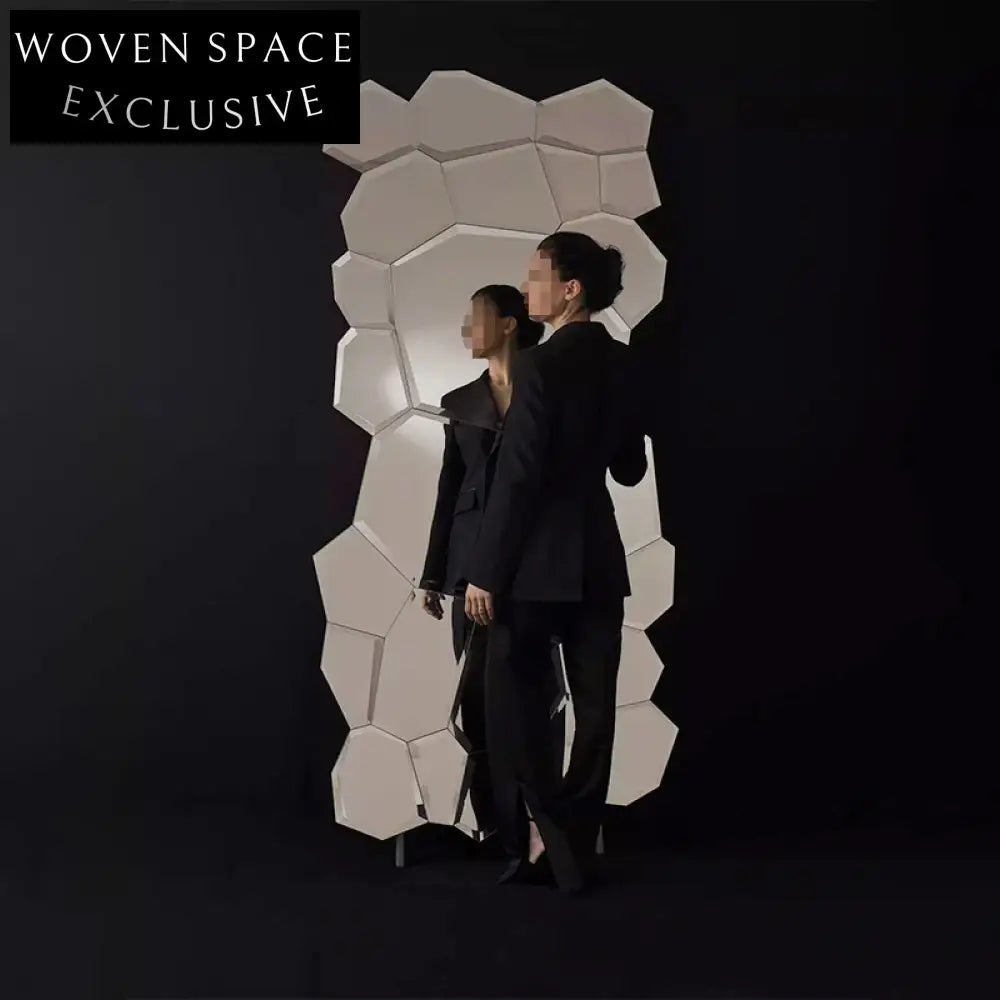 Elegant Irregular Full Length Floor Standing Wall Mounted Fragment Mirror