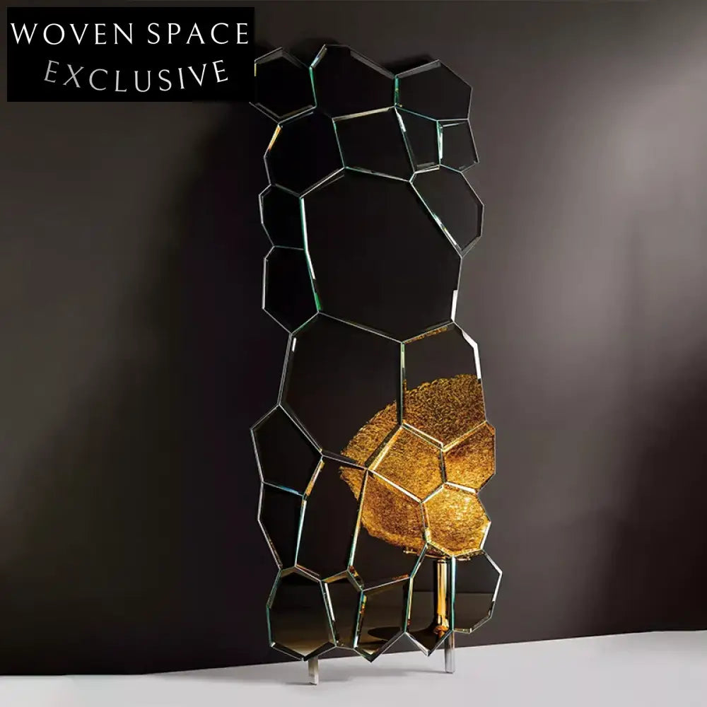 Elegant Irregular Full Length Floor Standing Wall Mounted Fragment Mirror