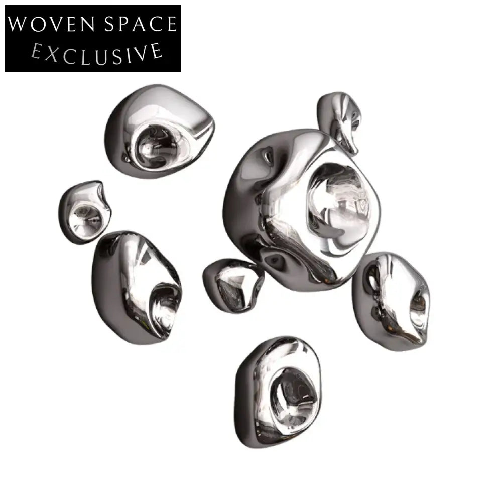 Elegant Irregular Stainless Steel Wall Hanging Art Piece for Modern Homes