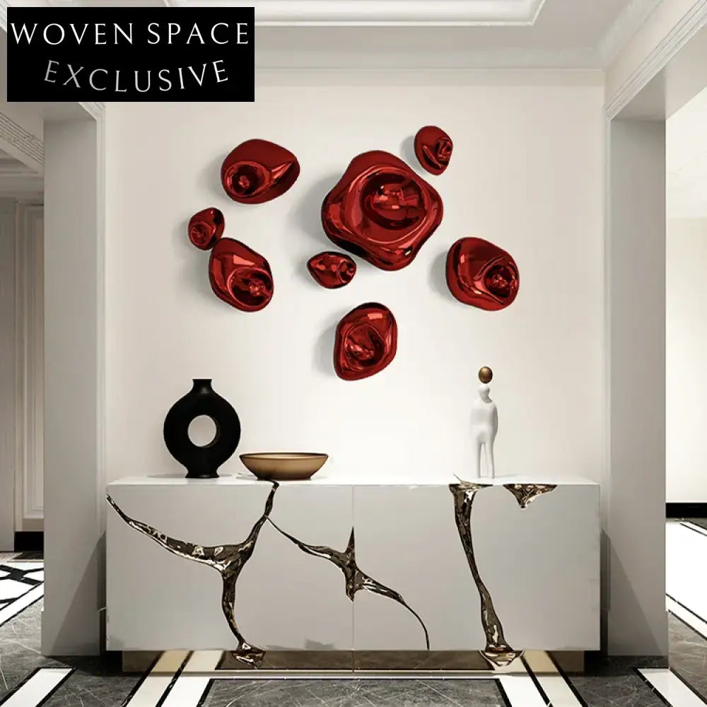 Elegant Irregular Stainless Steel Wall Hanging Art Piece for Modern Homes