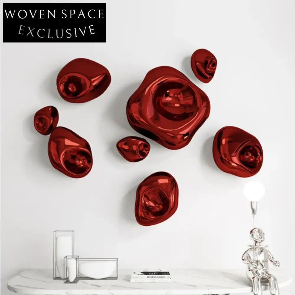 Elegant Irregular Stainless Steel Wall Hanging Art Piece for Modern Homes