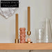 Elegant Italian Brass & Marble Candlestick - Console Table Home Decoration