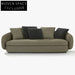 Elegant Italian Curved Fabric Recliner Sectional Sofa for Modern Homes