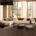 Elegant Italian Curved Fabric Recliner Sectional Sofa for Modern Homes