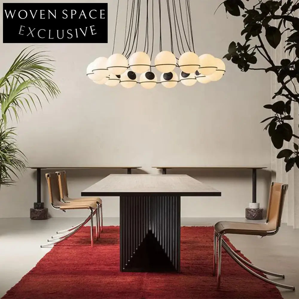 Elegant Italian Design Brown Saddle Leather Metal Frame Dining Chair