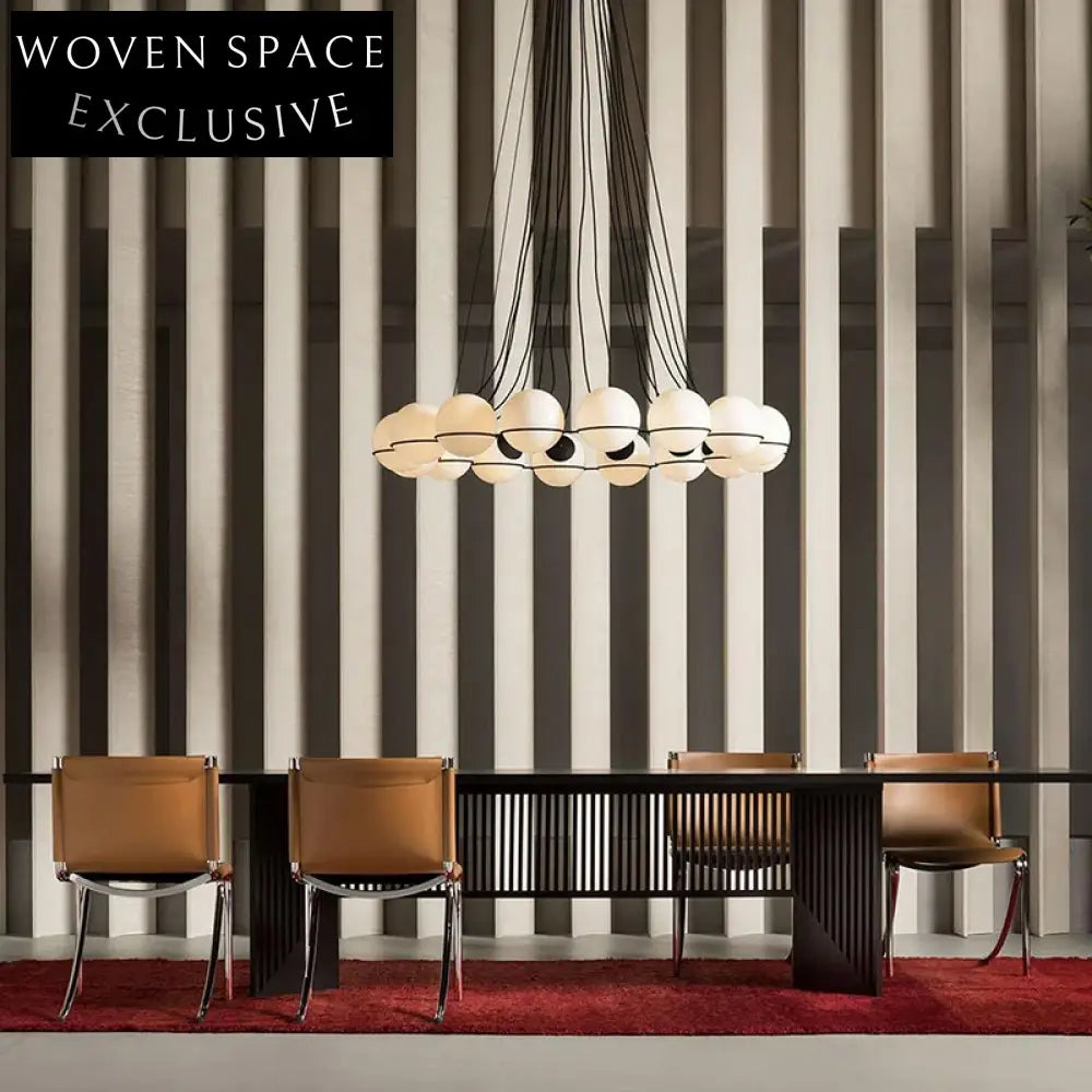 Elegant Italian Design Brown Saddle Leather Metal Frame Dining Chair