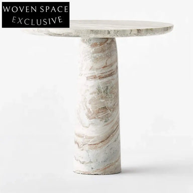 Elegant Italian Design Natural Marble Luxury Round Dining Table for Dining Room