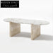 Elegant Italian Design Sintered Stone Marble Travertine Contemporary Dining Table