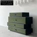 Elegant Italian Green Leather Storage Cabinet for Modern Homes