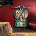 Elegant Italian Hand-Painted Wooden Storage Cabinet for Luxury Home Decor