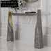 Elegant Italian Luxury Black Marble Steel Frame Hallway Console Table