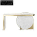Elegant Italian Luxury Marble Gold Stainless Steel Modern Hallway Console Table