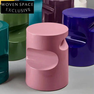 Elegant Italian Luxury Natural Marble Top Stainless Steel Accent Side Table