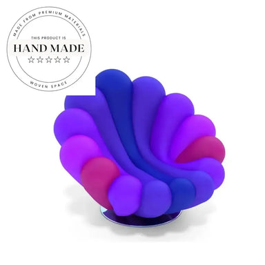 Elegant Italian Modern Anemone Design Tufted Swivel Leisure Armchair