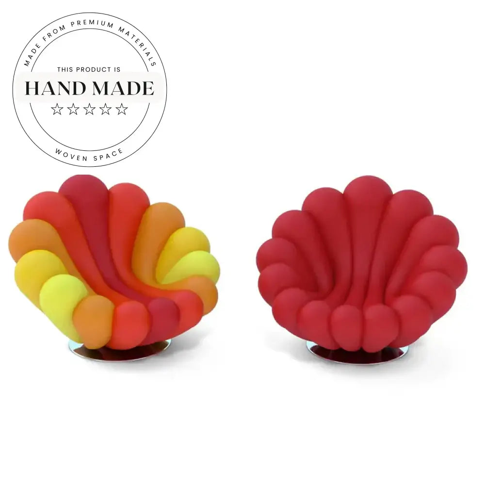 Elegant Italian Modern Anemone Design Tufted Swivel Leisure Armchair