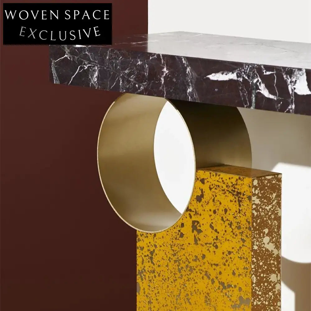 Elegant Italian Modern Marble Console Table for Luxury Entrances & Commercial Use