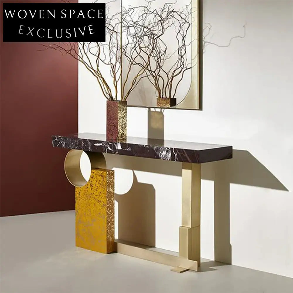 Elegant Italian Modern Marble Console Table for Luxury Entrances & Com ...
