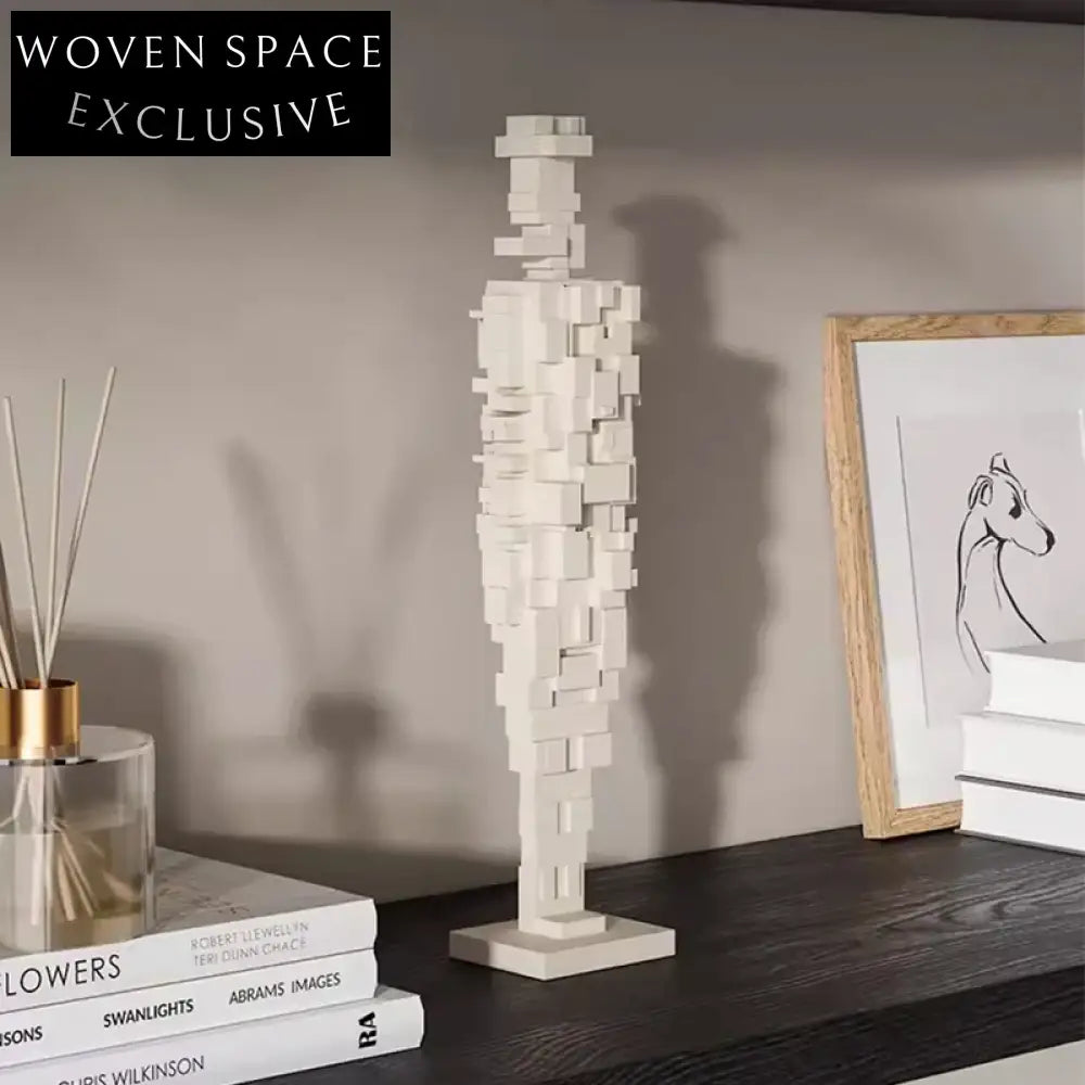 Elegant Italian Resin Mosaic Figure Console Table Art Craft Ornament